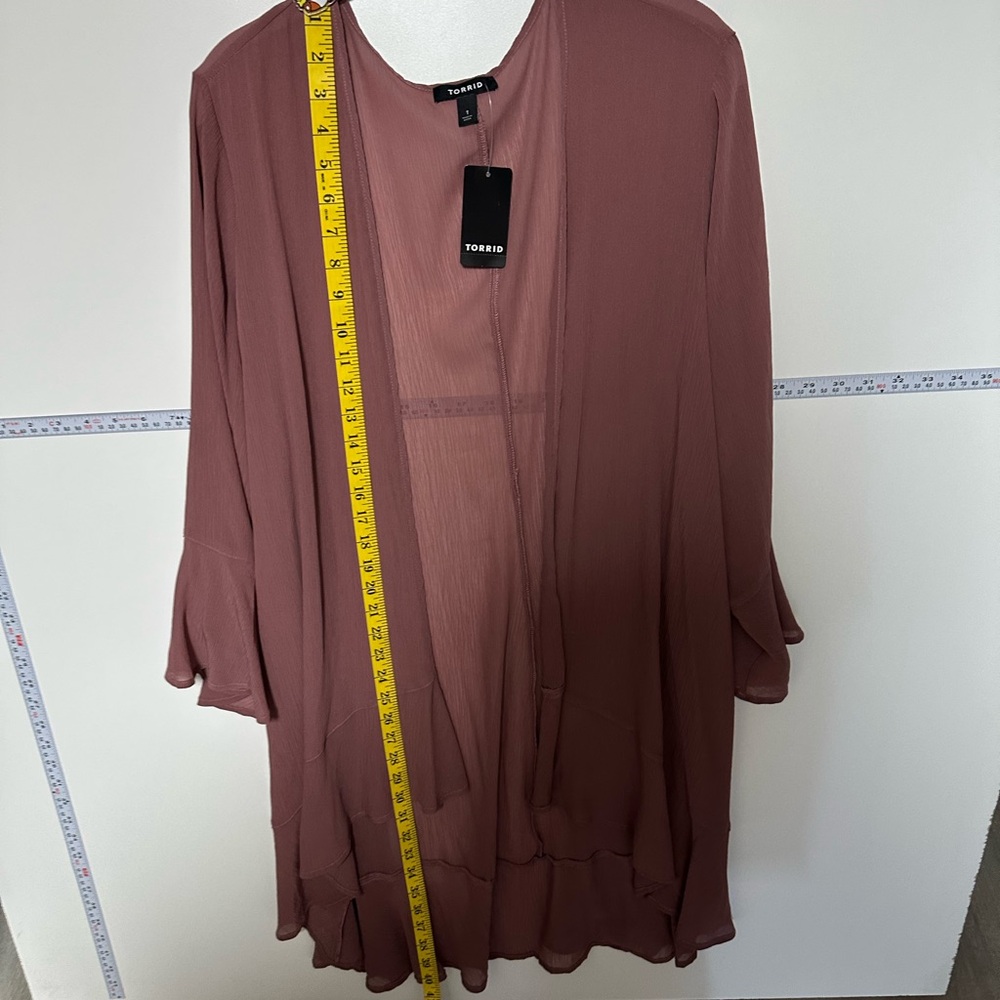 Torrid Dusty Rose Open Front Cardigan